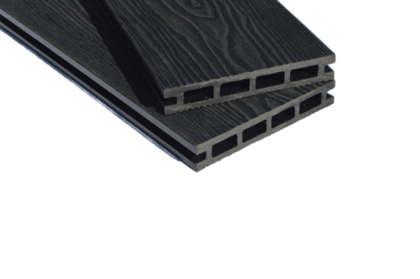 Black Charcoal Grey Deep Wood Grain Composite Decking